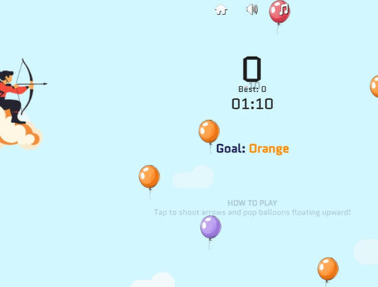 Spel Balloon Archer-uitdaging  online