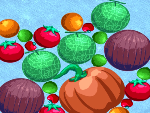 Spel Oogstfruit samenvoegen  online