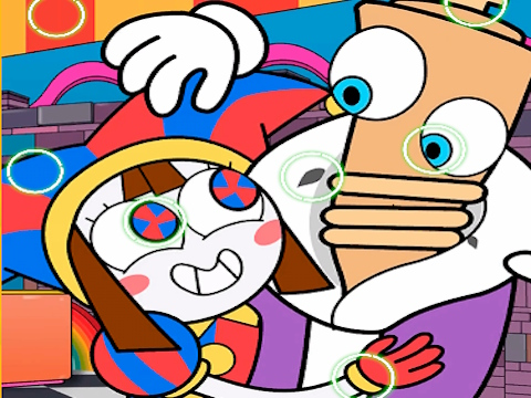 Spel Digitaal Circus Zoek de verschillen  online