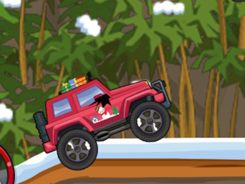 Spel Hill Climb Racing: Kersttrucktransformatie  online