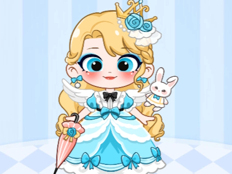 Spel Kleine prinses aankleden  online