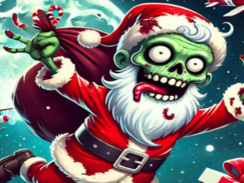 Spel Flappy Zombie Kerstman Kerstspel  online