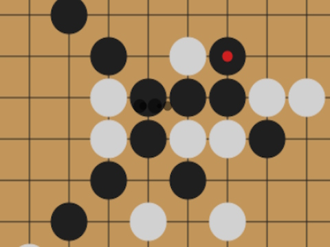 Spel Gomoku: vijf stenen op een rij  online