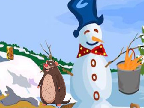 Spel Koppel ontsnapt uit besneeuwd land  online