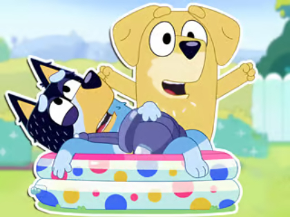 Spel Legpuzzel: Bluey papa baby  online