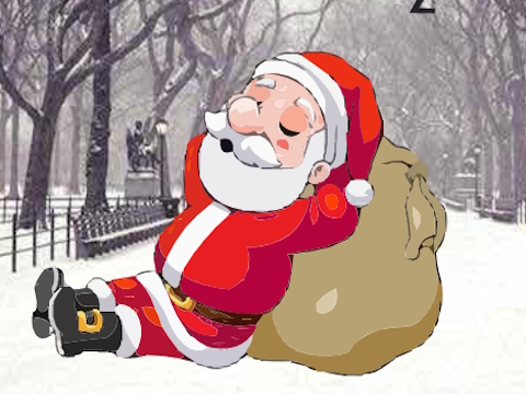 Spel Maak de slapende kerstman wakker  online