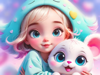 Spel Legpuzzel: lieve baby  online