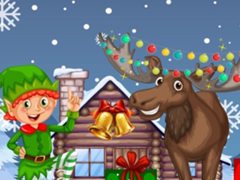 Spel Paars kerstcadeau  online