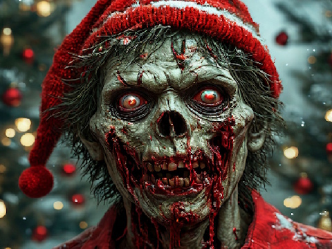 Spel Zombie-kerstpuzzel  online