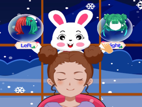 Spel Links of rechts - Kerstverkleedpartij  online