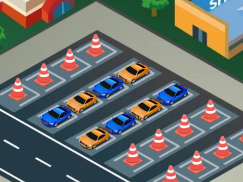 Spel Parkeerplaats sorteren  online