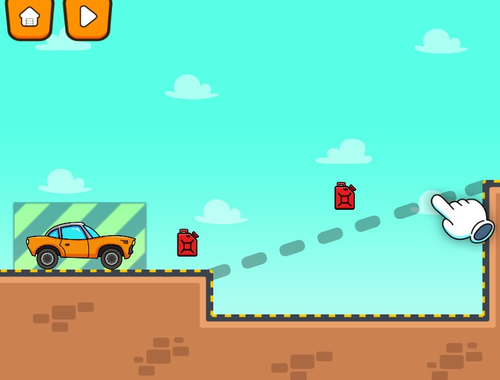 Spel Teken weg voor auto  online