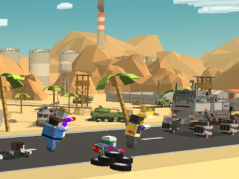 Spel Zombie Derby Pixel-overleving  online