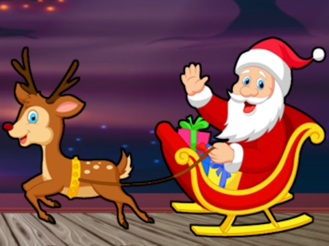 Spel Vind de kerstman met cadeau  online