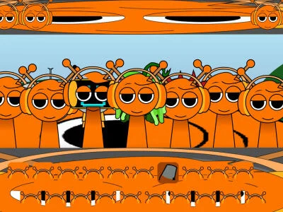 Spel Sprunki-herhaling: Oren-virus  online