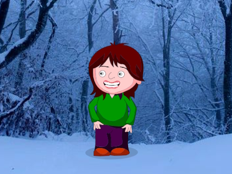 Spel Klein meisje ontsnapt uit Christmaseiland  online