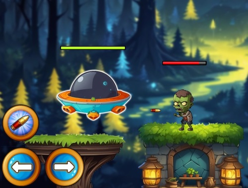 Spel Een ruimteschipduel  online