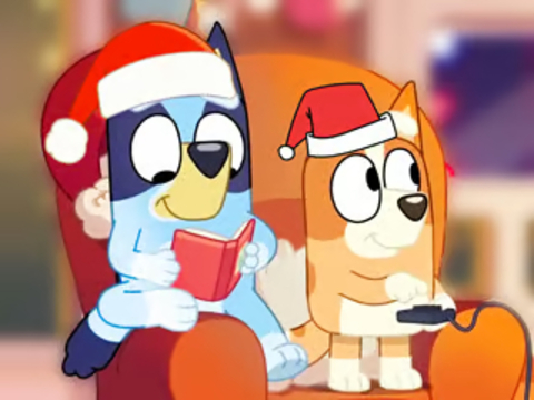 Spel Legpuzzel: Bluey kerstfeest  online