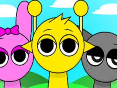 Spel Sprunki Zoek de 5 verschillen  online