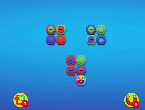 Spel Kleur moeren en bouten  online