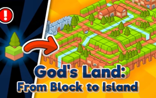 Spel Gods land van blok tot eiland  online