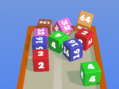 Spel Kubussen samenvoegen 2048 3D  online