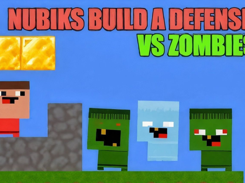 Spel Nubiks bouwen een verdediging tegen zombies  online