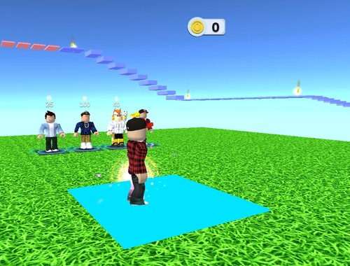 Spel Gemakkelijke Obby Jump and Run-uitdaging online  online