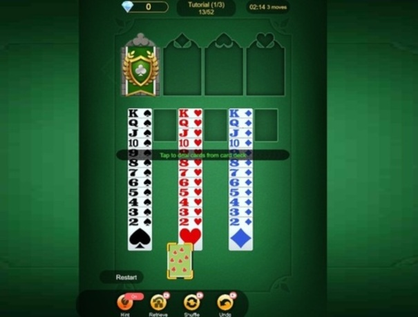 Spel Solitaire Koning  online
