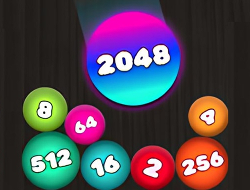 Spel 2048 Puzzel: Verbind de ballen  online