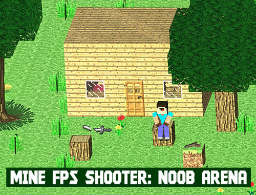 Spel Mijn FPS-schieter: Noob Arena  online