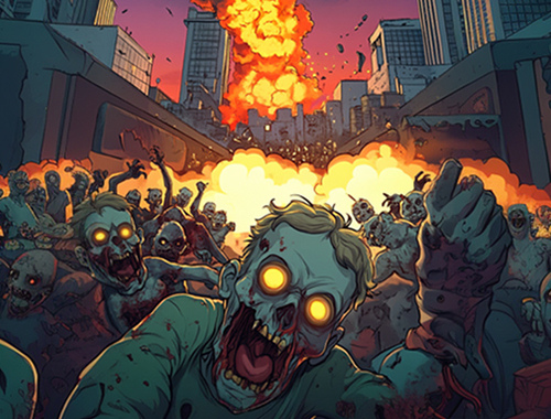 Spel Zombie-belegering. io  online