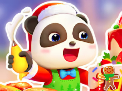 Spel Legpuzzel: Baby Panda Kerstchef  online