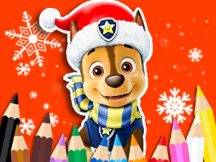 Spel Kleurboek: Paw Patrol Christmas  online