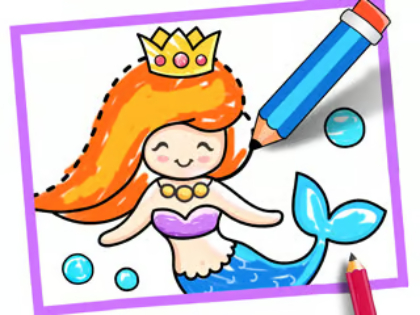Spel Toddler -tekening: Mermaid  online