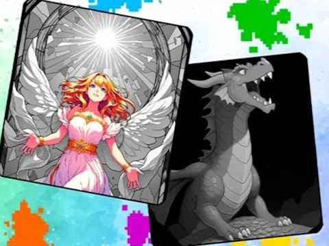 Spel Kleur pixels kleurplaten op getallen  online