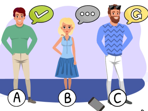 Spel Wie is? 2 hersenpuzzel en chats  online