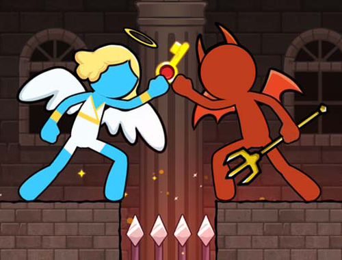 Spel Stickman Duo: ontsnappen aan het graf  online