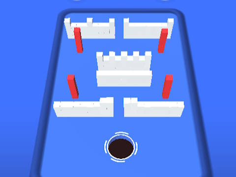 Spel Hole 3D kleurblokspel  online