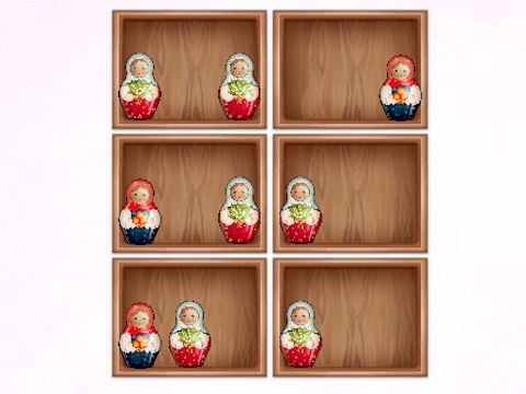 Spel Sorteer op Matryoshka -planken!  online