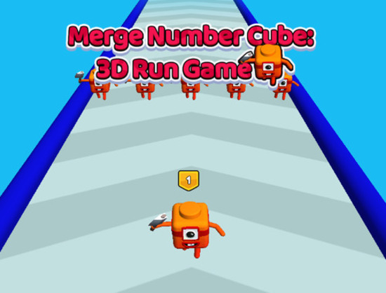 Spel Cerge nummer kubus 3D run game  online