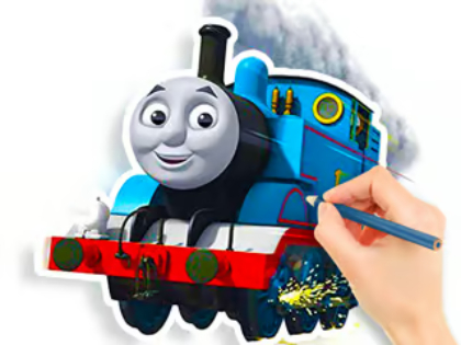 Spel Kleurboek: Thomas  online
