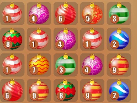 Spel Samenvoegen het nieuwe jaar: Nieuwjaarsballen!  online