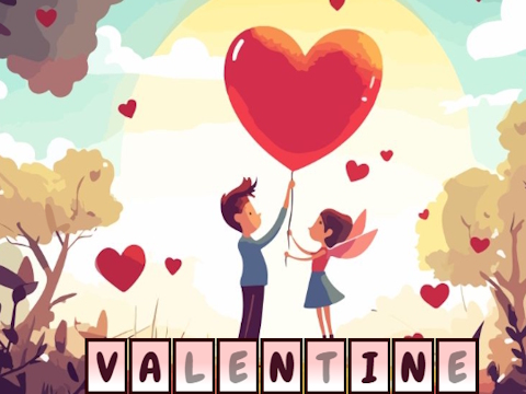 Spel Valentijnsgebonden Alphawords  online