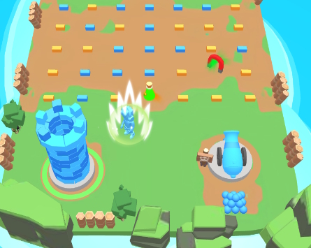 Spel Tower Clash: verzamel bakstenen  online