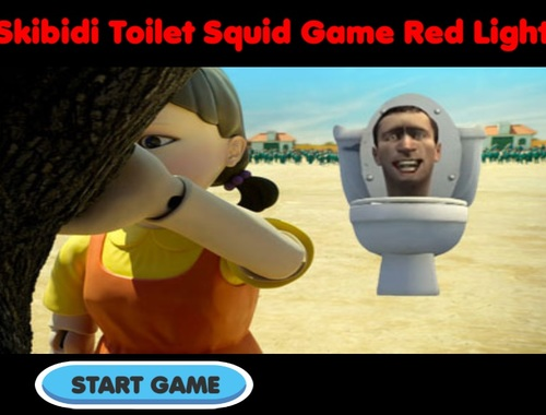 Spel Skibidi toilet inktvisspel rood licht  online