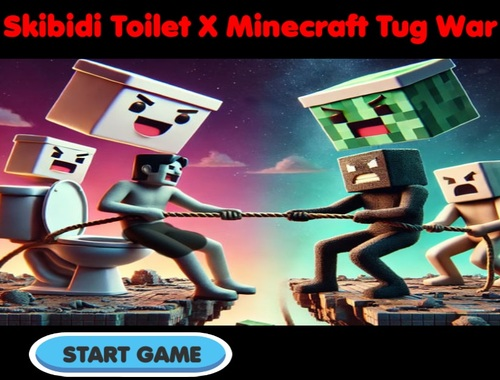 Spel Skibidi toilet x minecraft trek oorlog  online