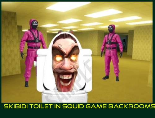 Spel Skibidi -toilet in inktvisspel Backrooms  online