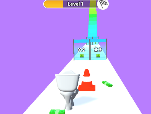 Spel Skibidi toiletgeldstapel  online