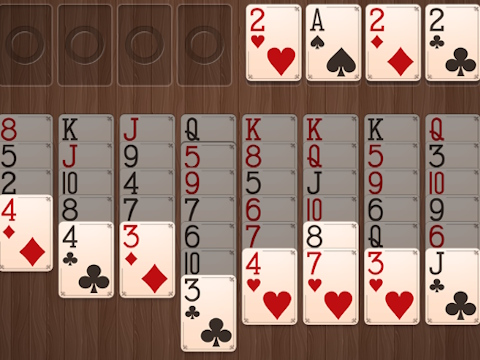 Spel Houten freecell  online